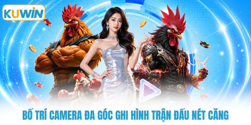 Bố trí camera đa góc ghi hình trận đấu nét căng
